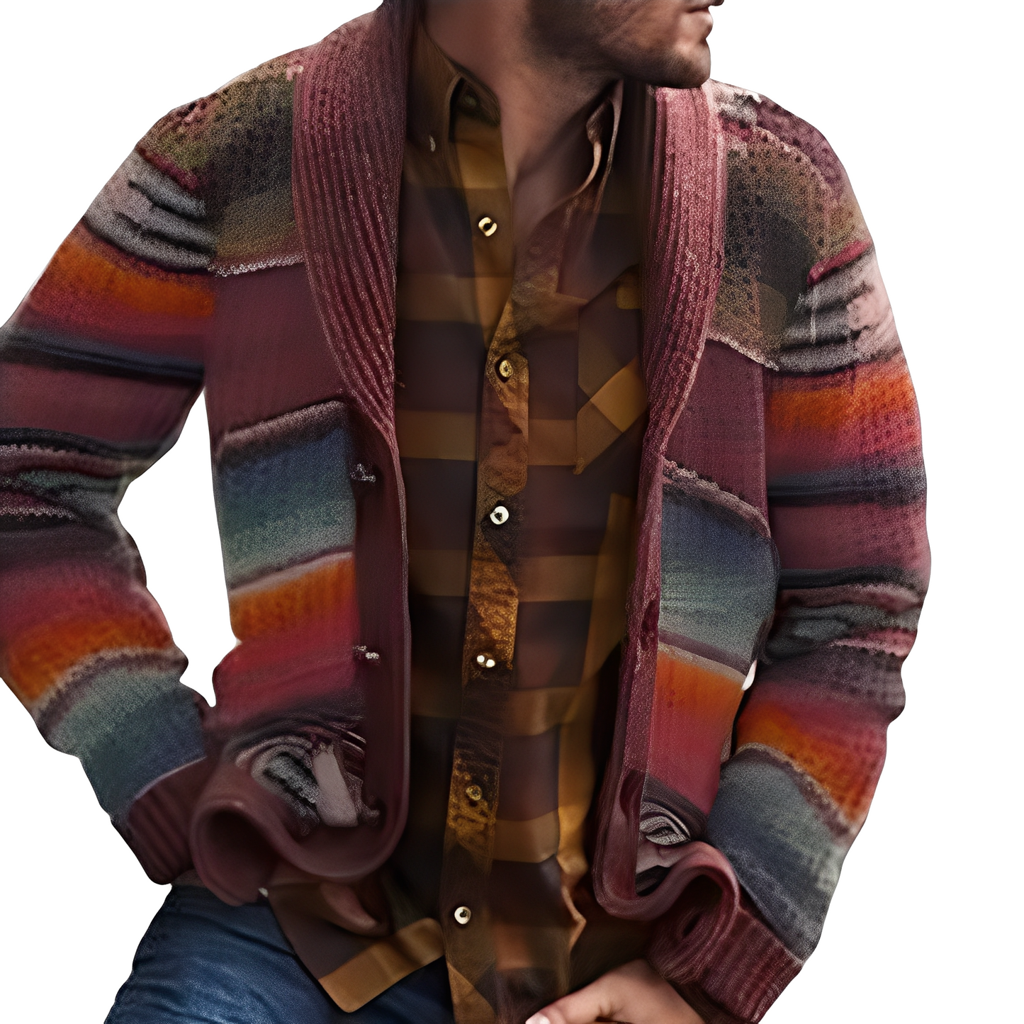 Holden - Cardigan moderne et coloré pour hommes