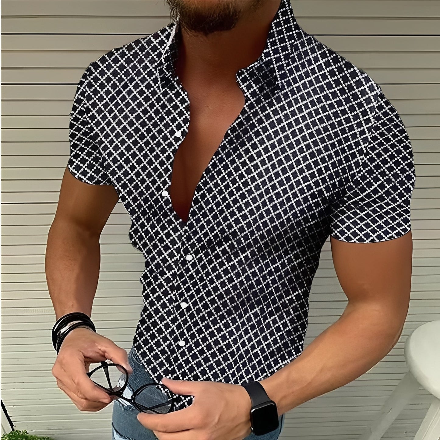 Raldy - Chemise homme manches courtes détendue