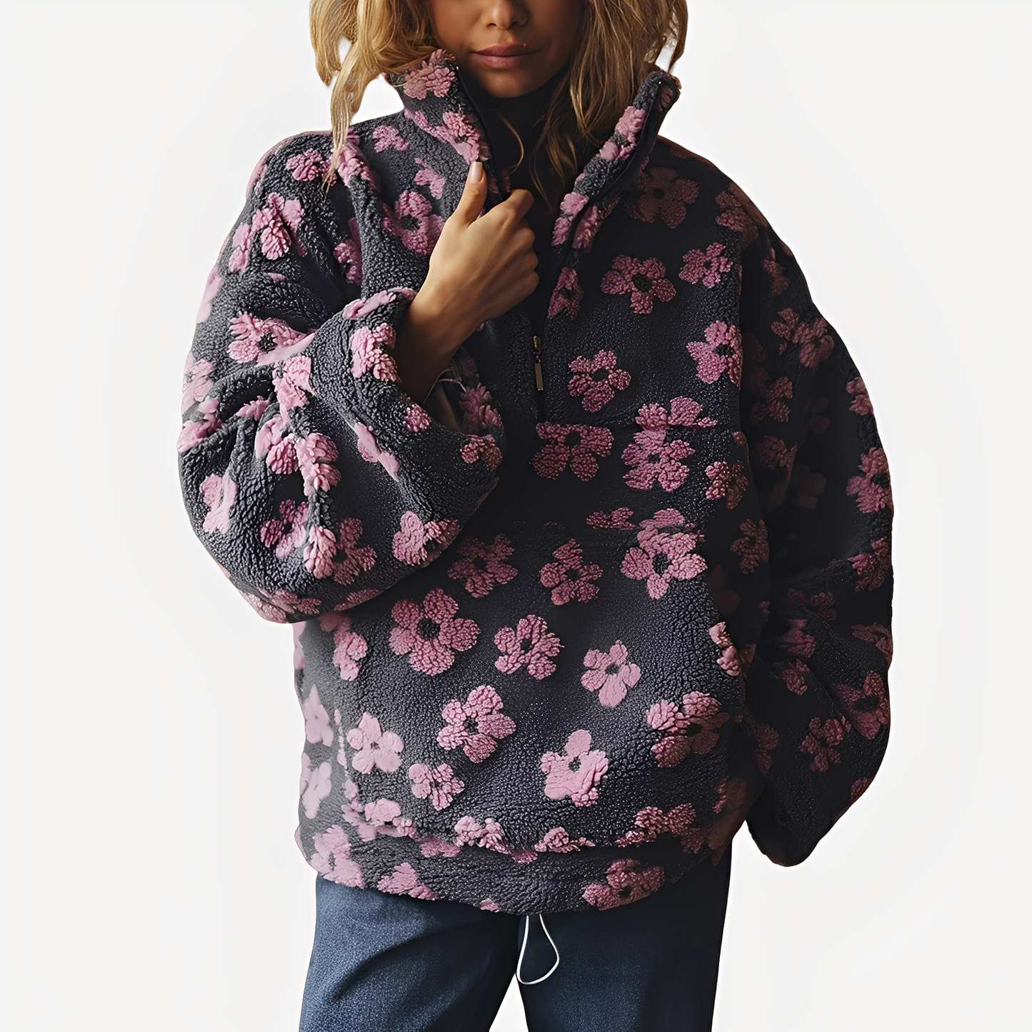 Elizabeth - Pull stylé à motif floral