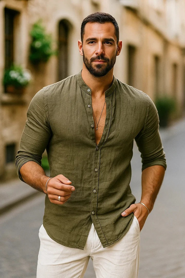 Blaese - Chemise Décontractée à Manches 3/4