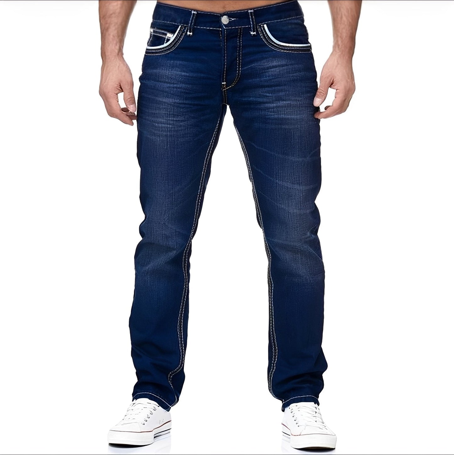 Andy - Jean élégant au look usé pour hommes