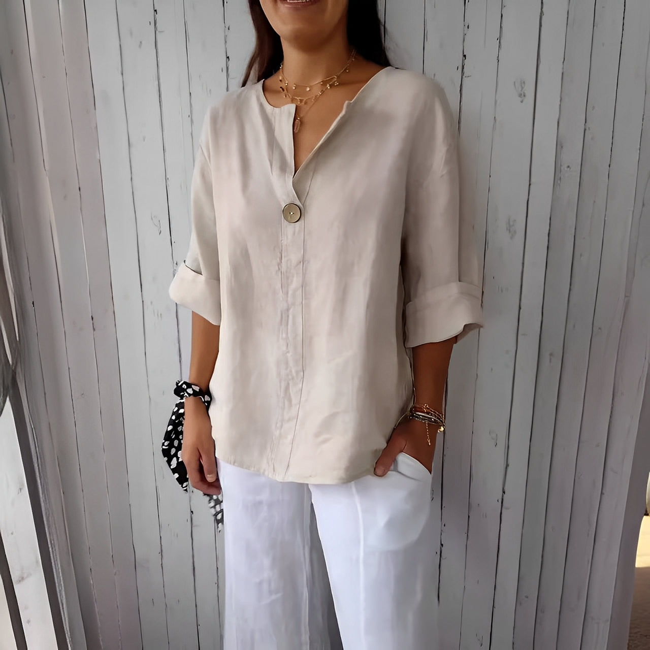 Stephanie - Chemise légère et décontractée pour femmes