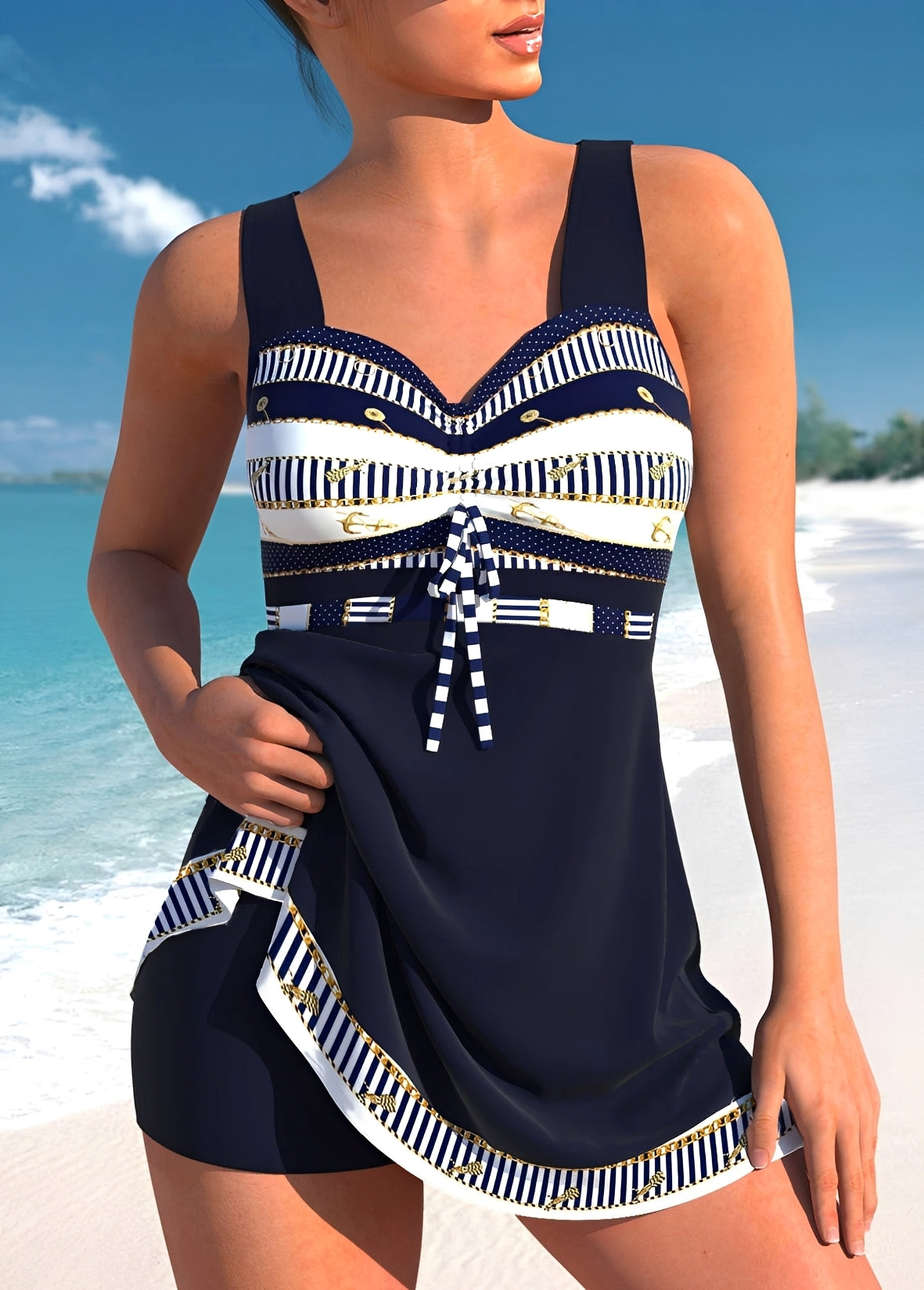 Margaret - Maillot de bain à séchage rapide avec jupe pour femmes