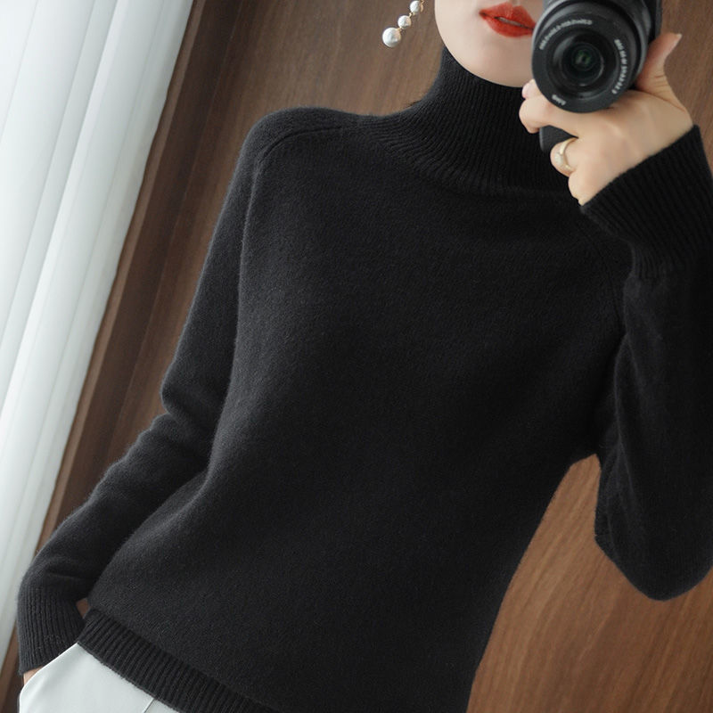 Jessel - Pull à col roulé pour femme confortable