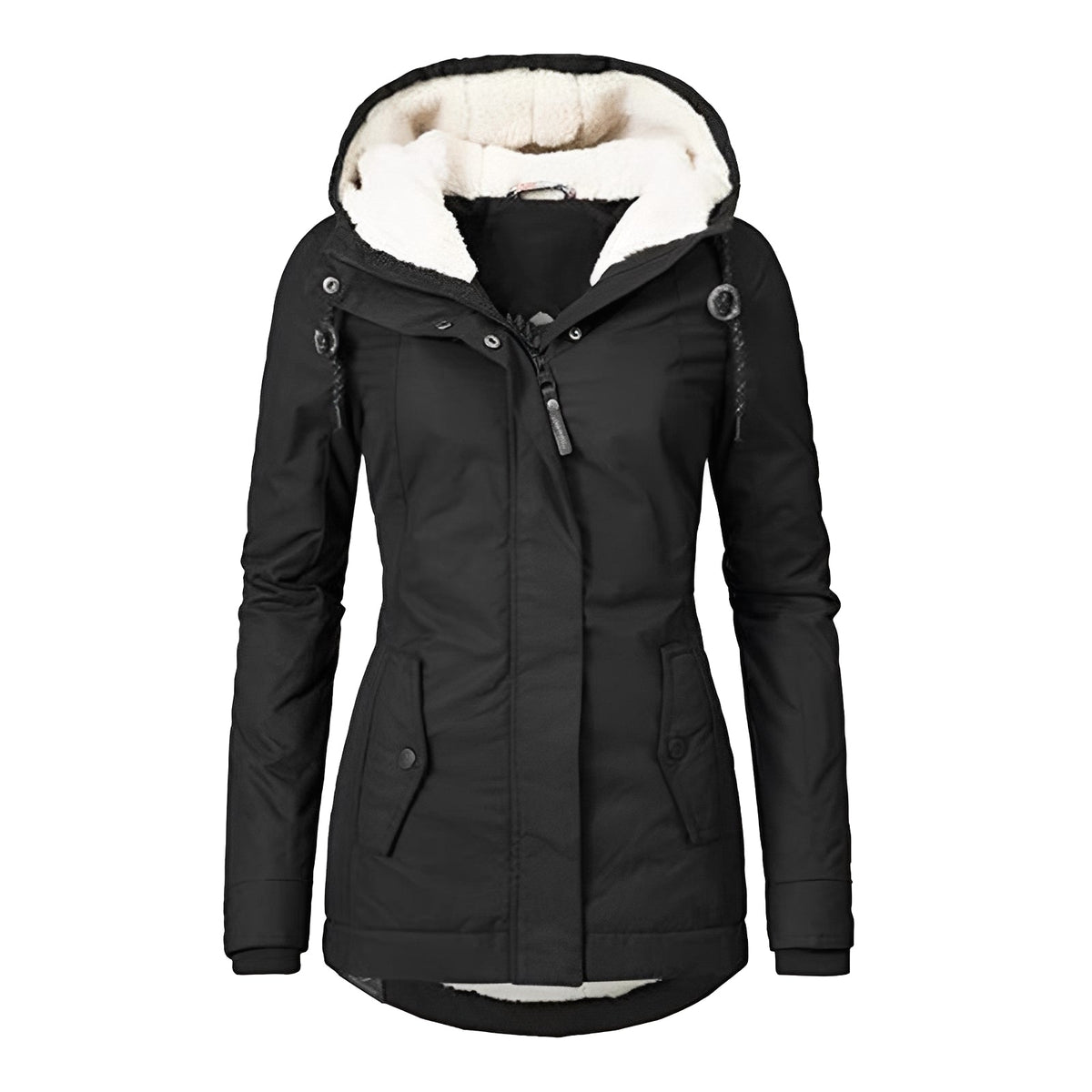 Earleen - Blouson confortable et chaud avec capuche