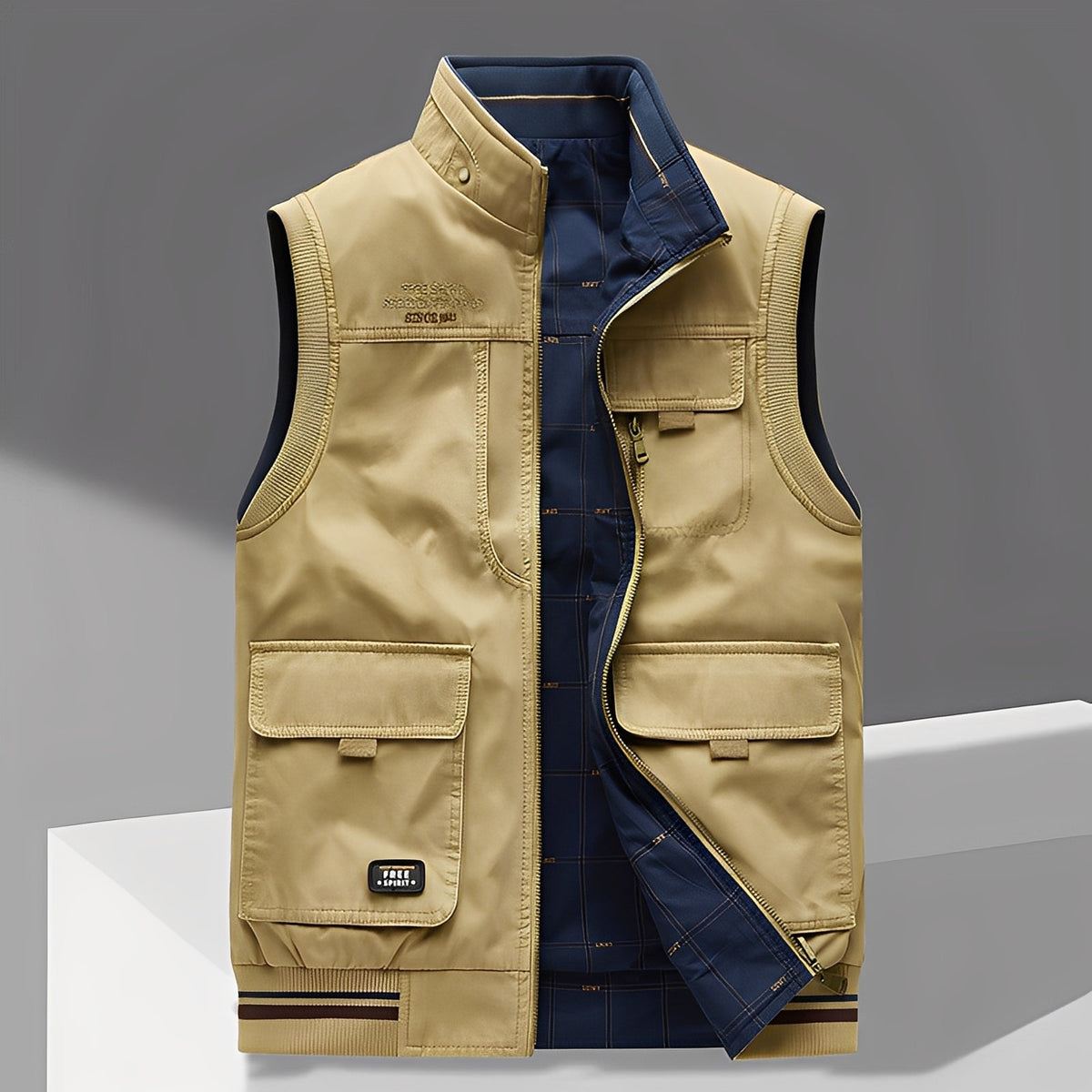 Géraud - Gilet élégant avec de nombreuses poches pour hommes