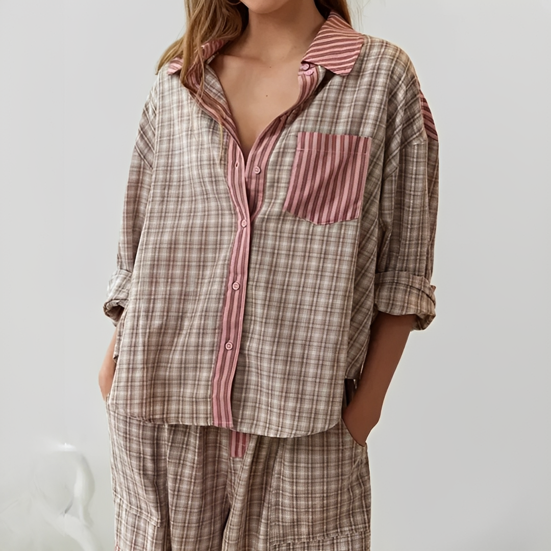Elena - Ensemble pyjama deux pièces élégant