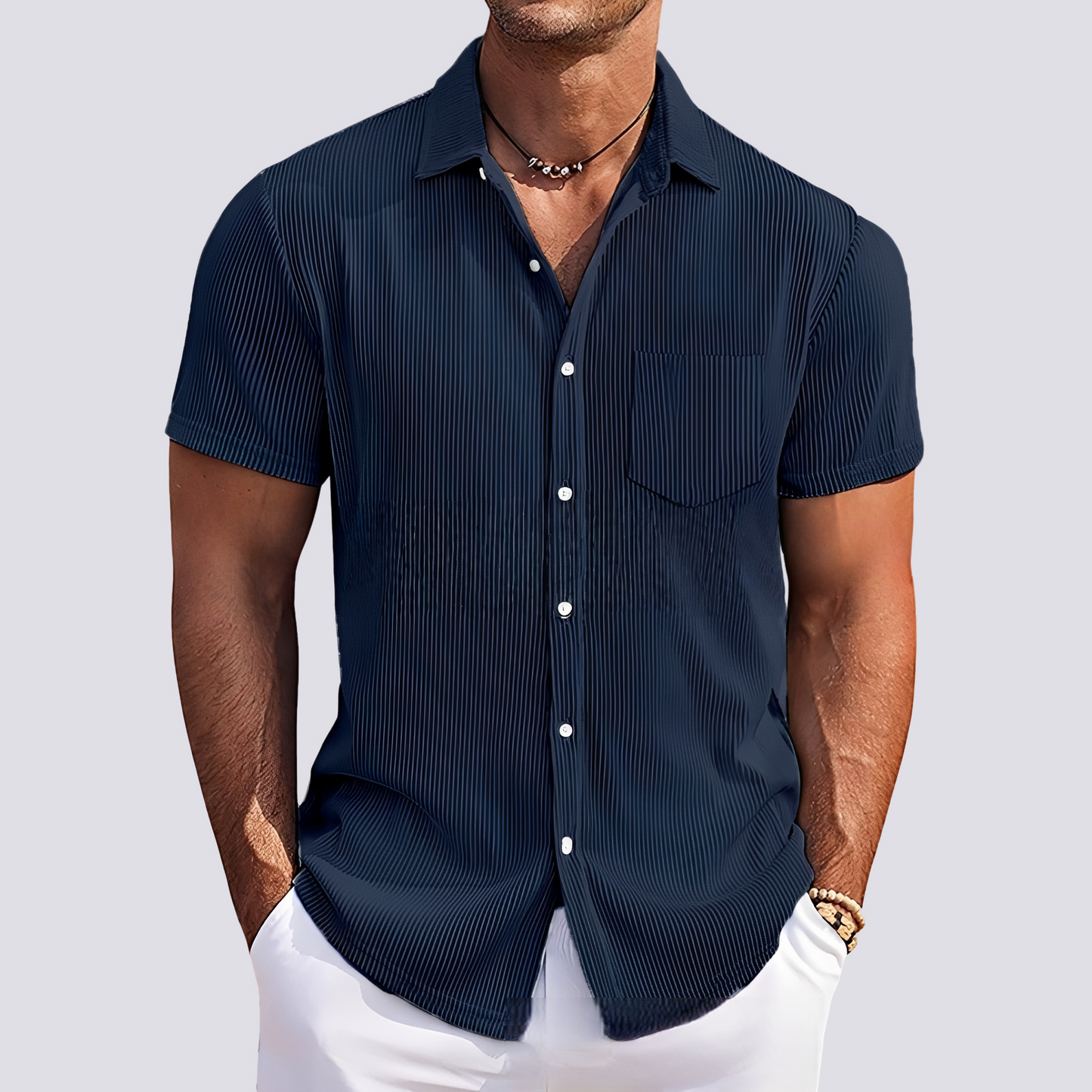 James - Chemise rayée élégante pour hommes