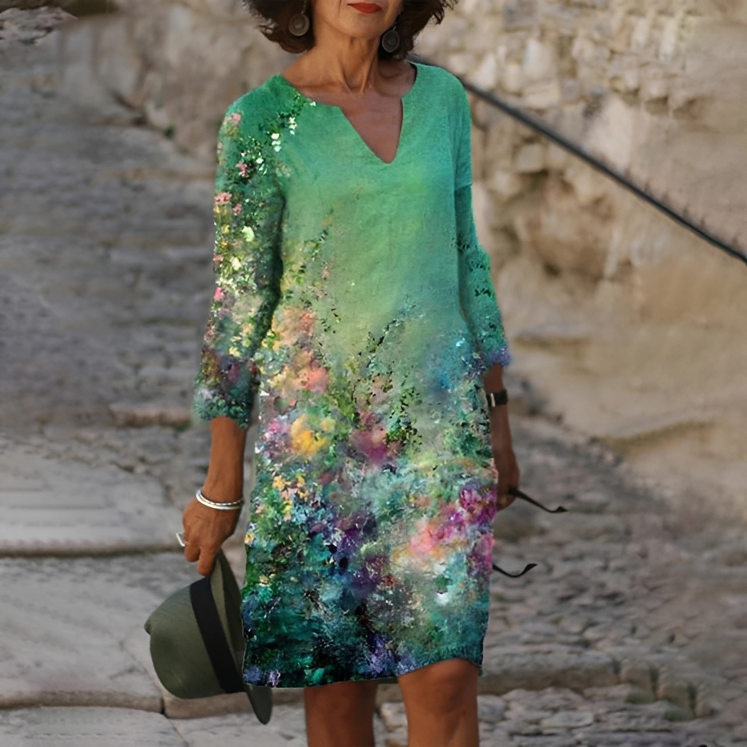 Jenette - Élégante robe à fleurs pour femmes