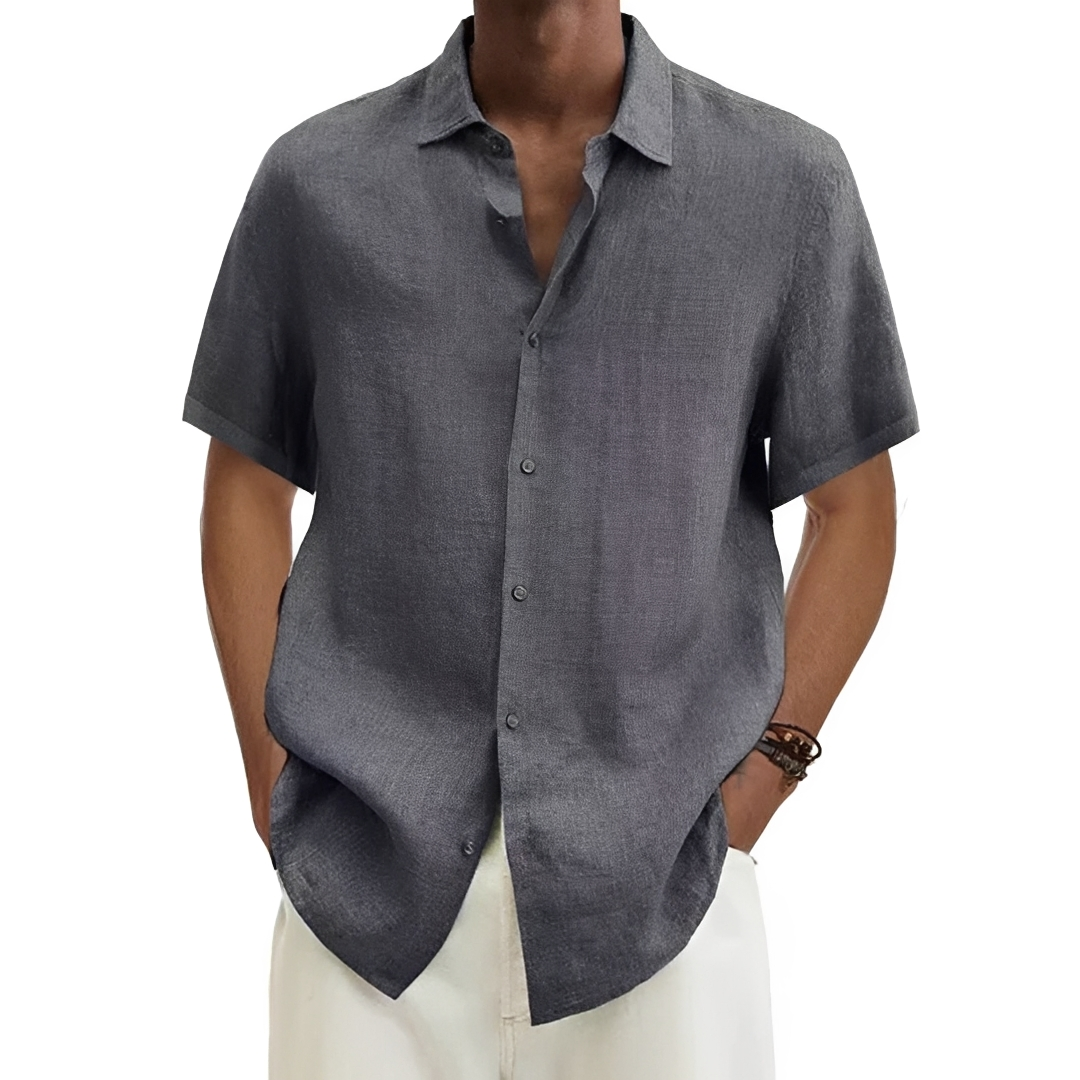 Aamon - Chemise d'été légère et aérée pour homme