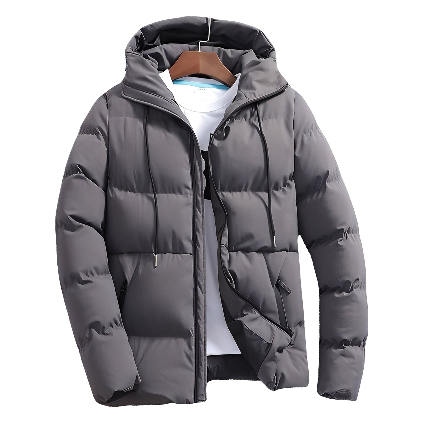 Robert - Veste matelassée élégante avec capuche pour hommes
