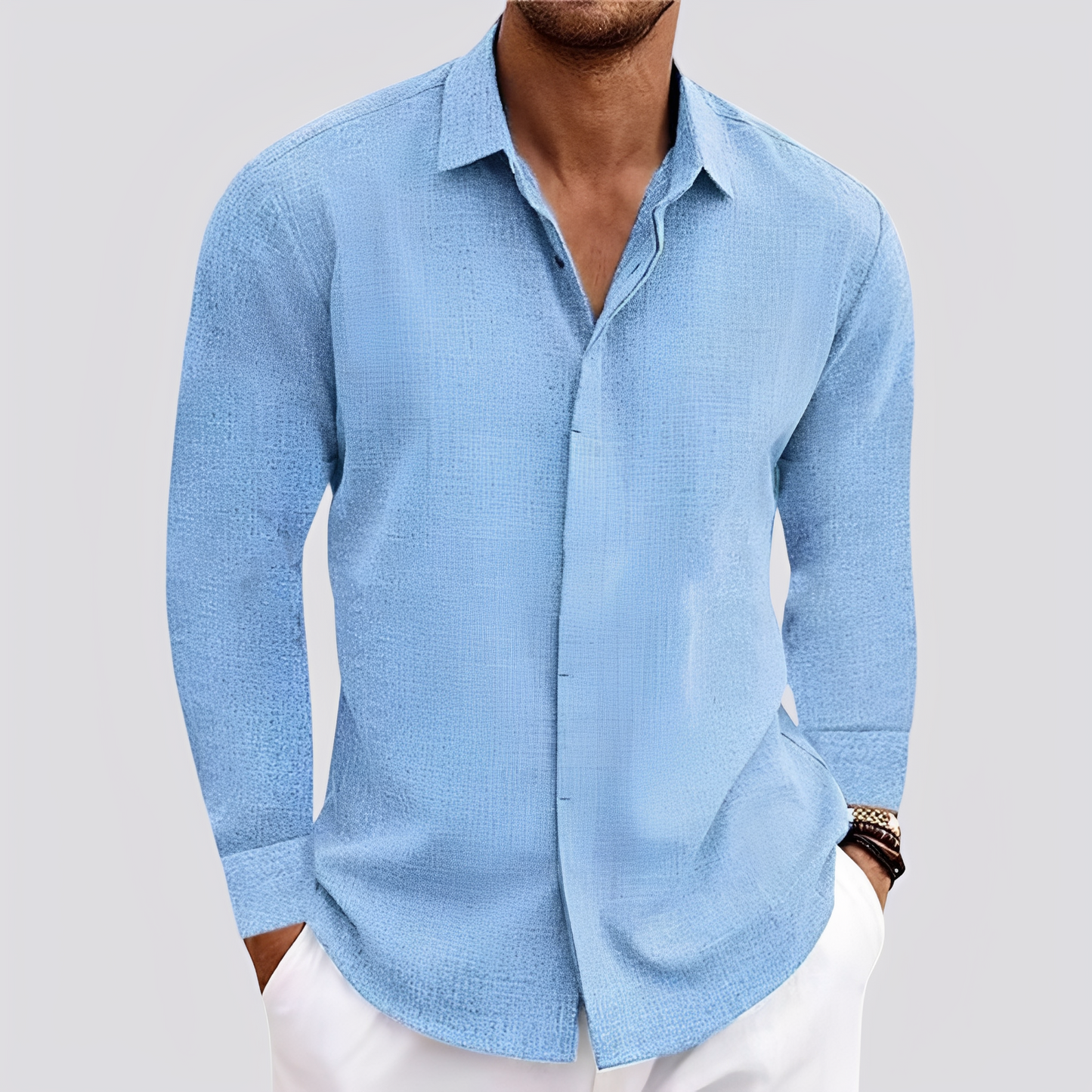 Felix - Chemise manches longues légère pour hommes