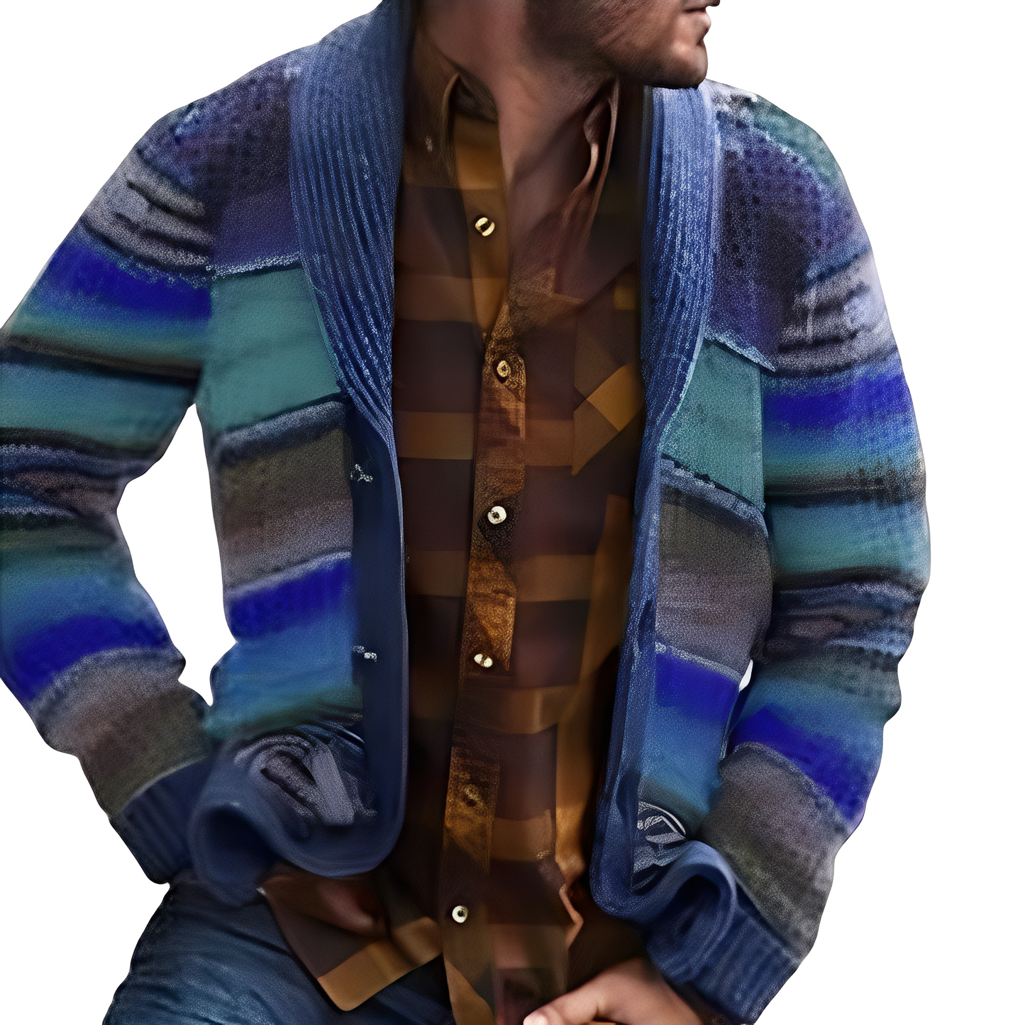 Holden - Cardigan moderne et coloré pour hommes