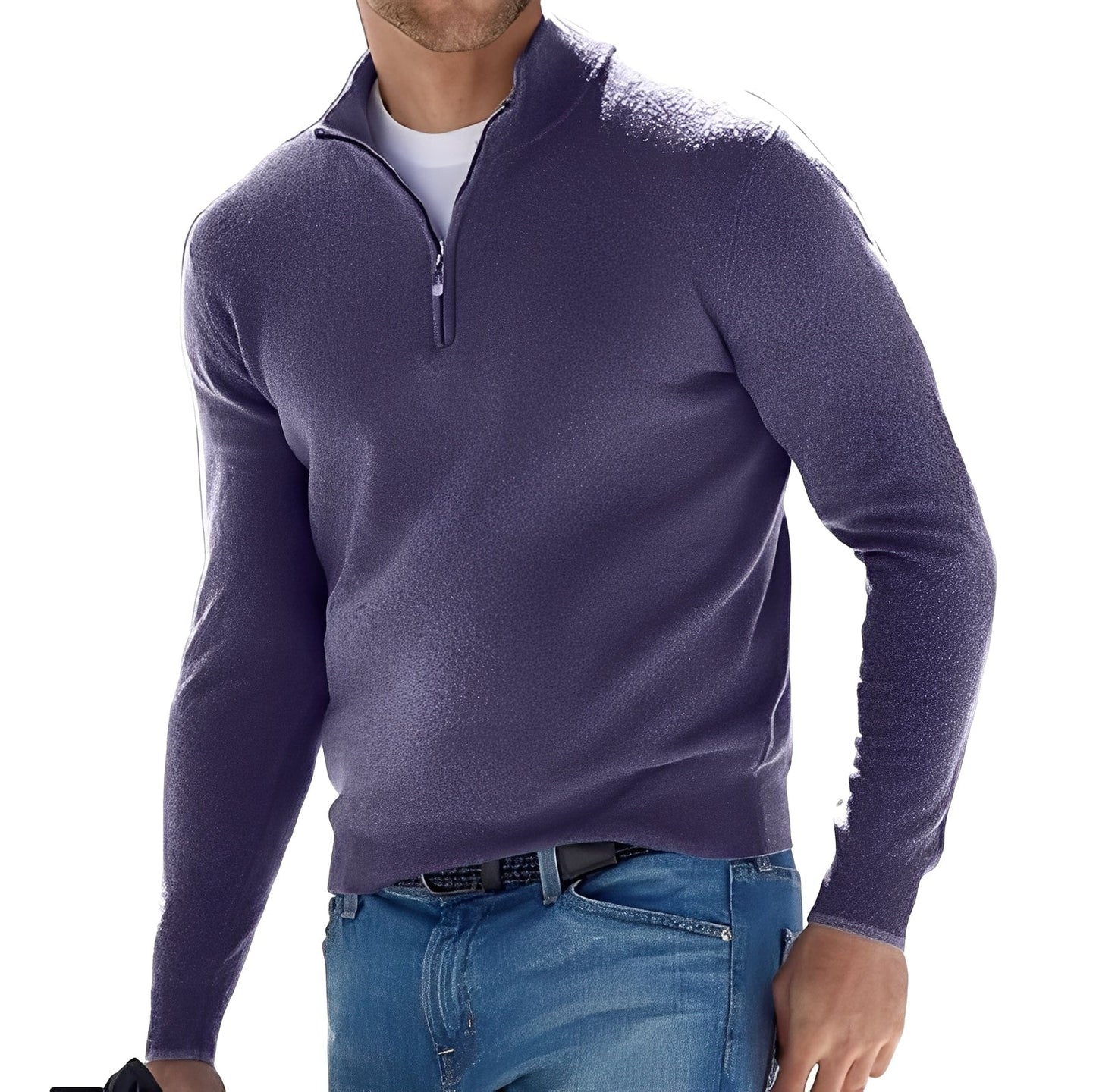 Ralph – Pull zippé pour homme au style casual