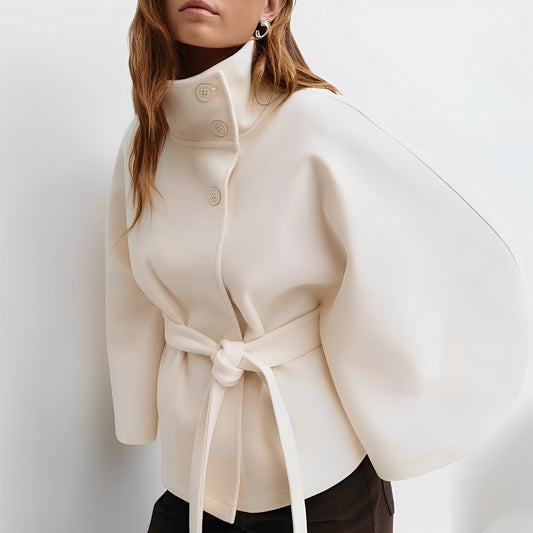 Carine - Veste croisée à col montant pour femme