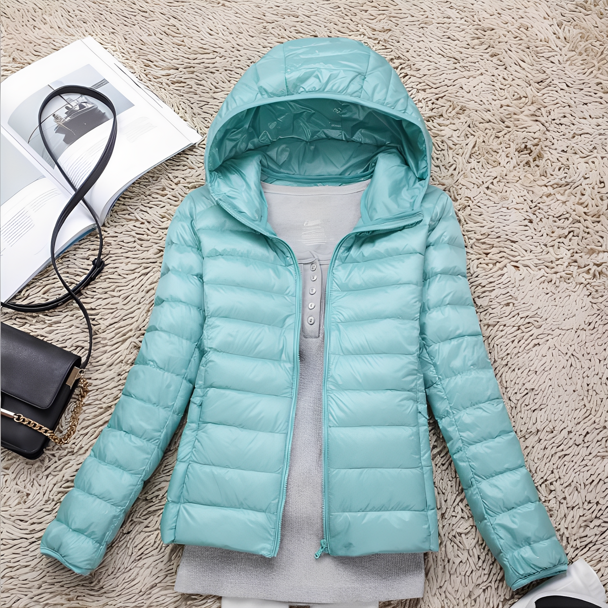 Lyndsay - Manteau élégant et agréable avec capuche