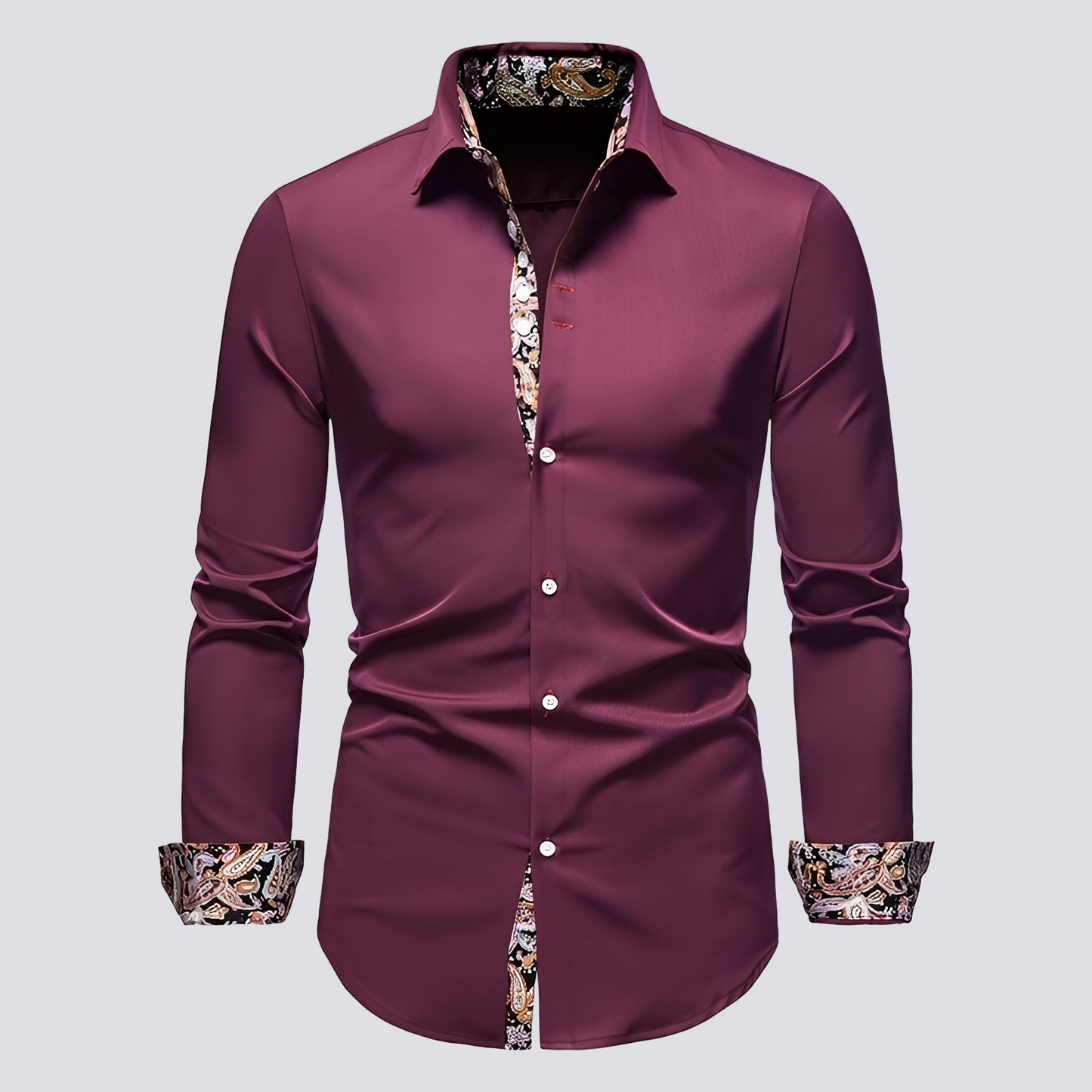 Xander - Chemise à manches longues élégante et moderne pour hommes