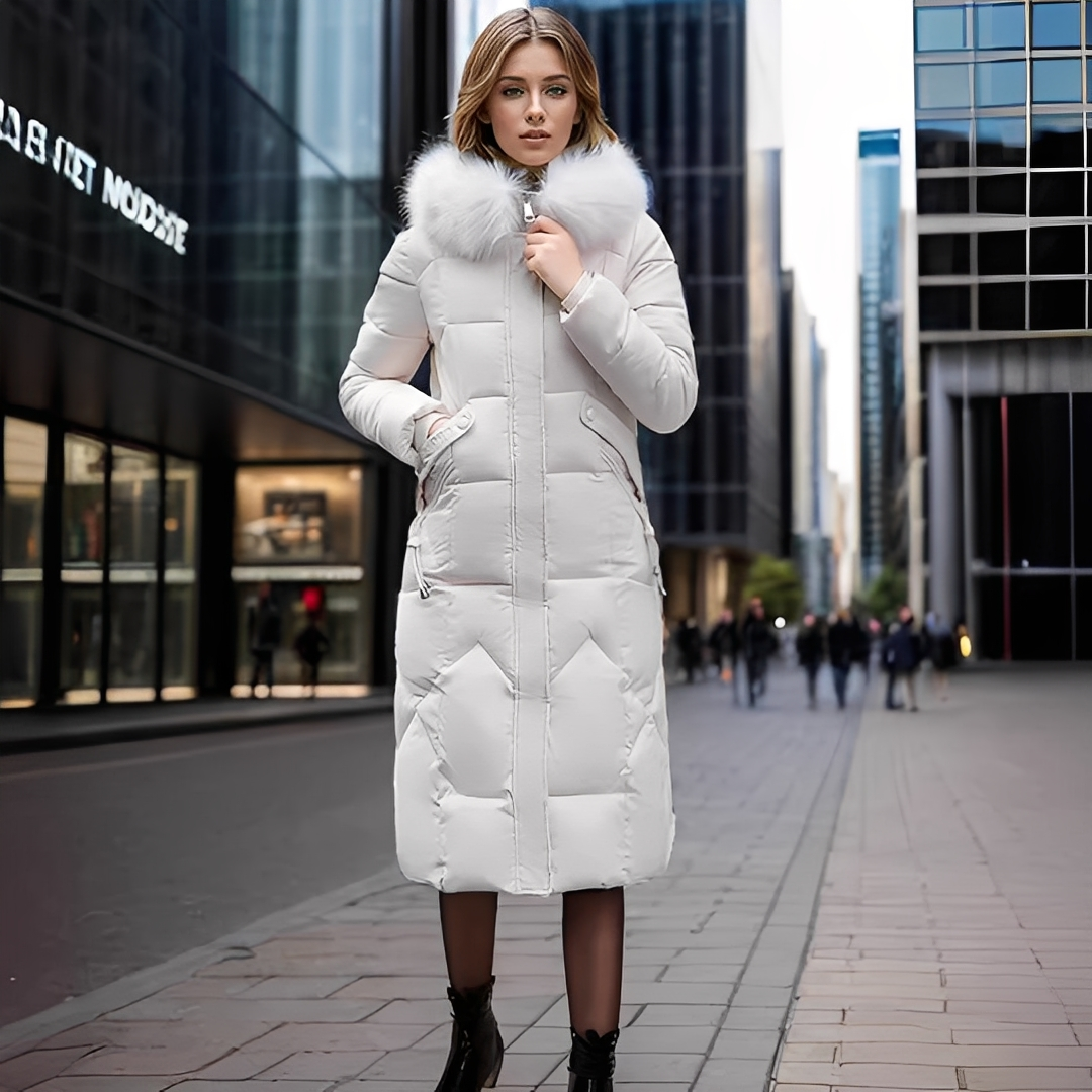 Marcellette - Manteau élégant et chaud avec capuche