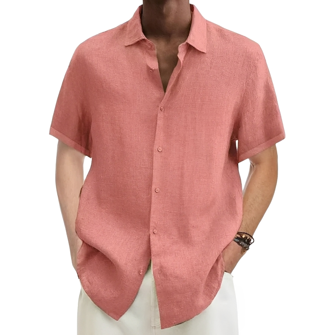 Aamon - Chemise d'été légère et aérée pour homme