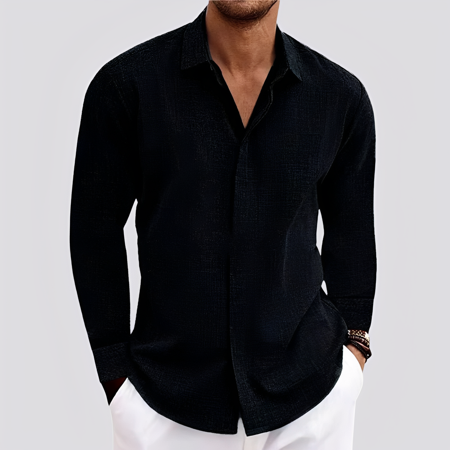 Felix - Chemise manches longues légère pour hommes