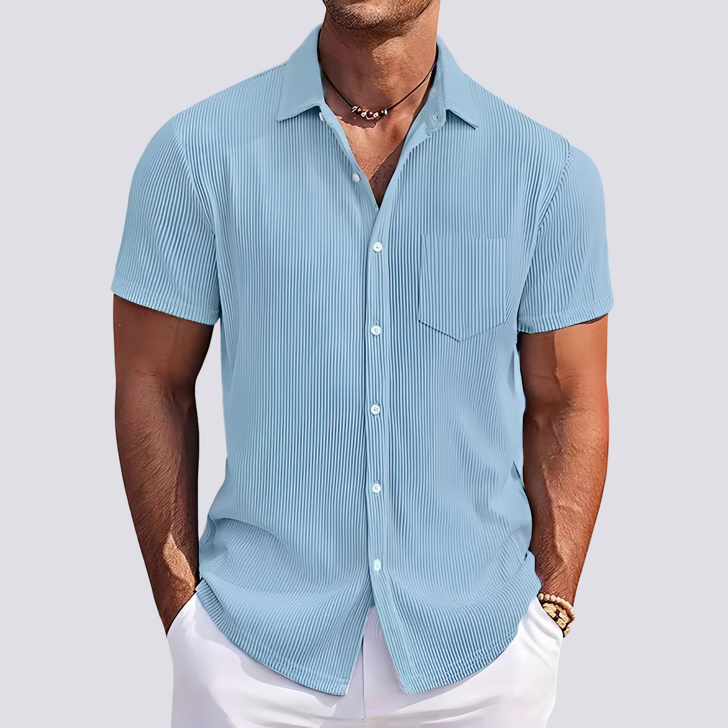 James - Chemise rayée élégante pour hommes