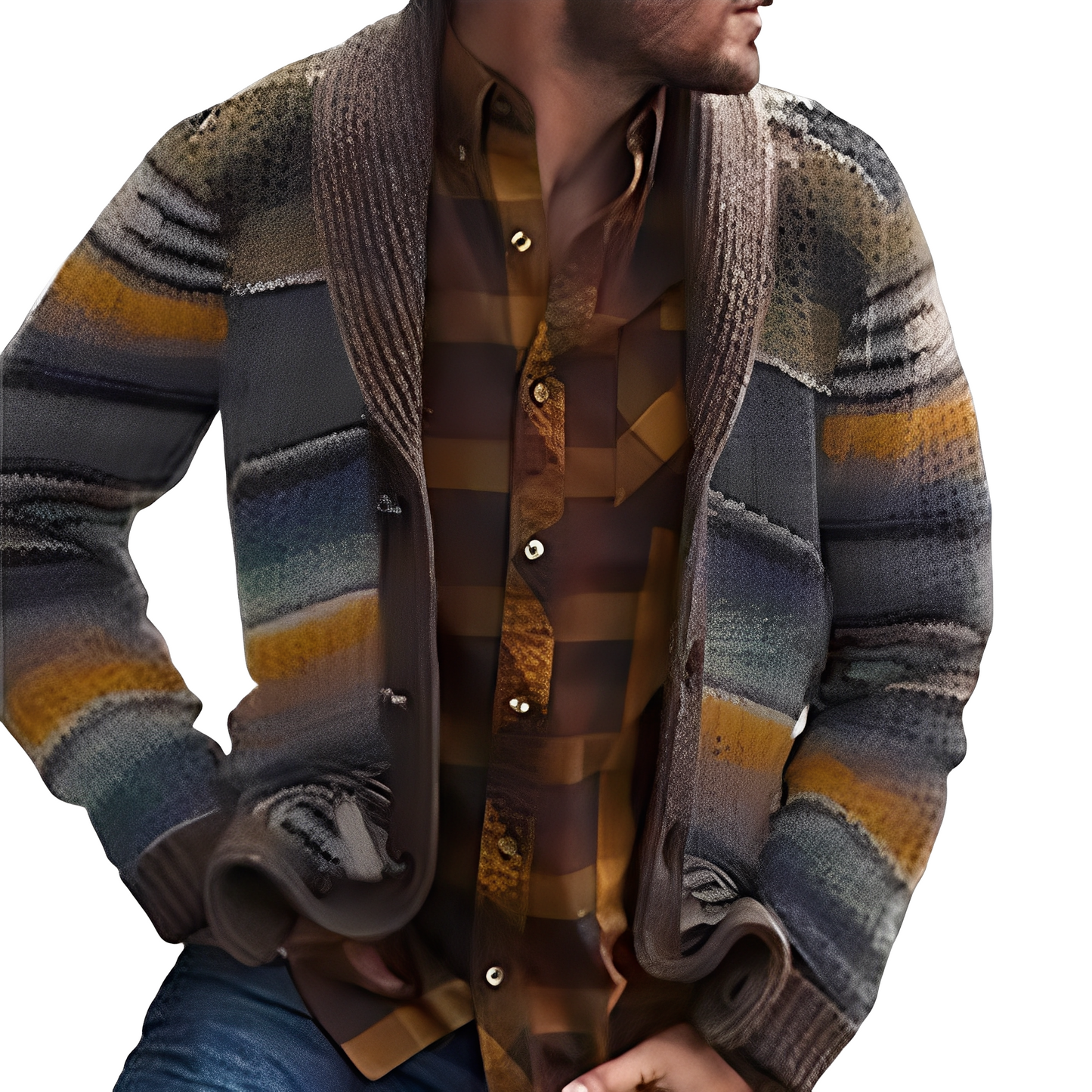 Holden - Cardigan moderne et coloré pour hommes