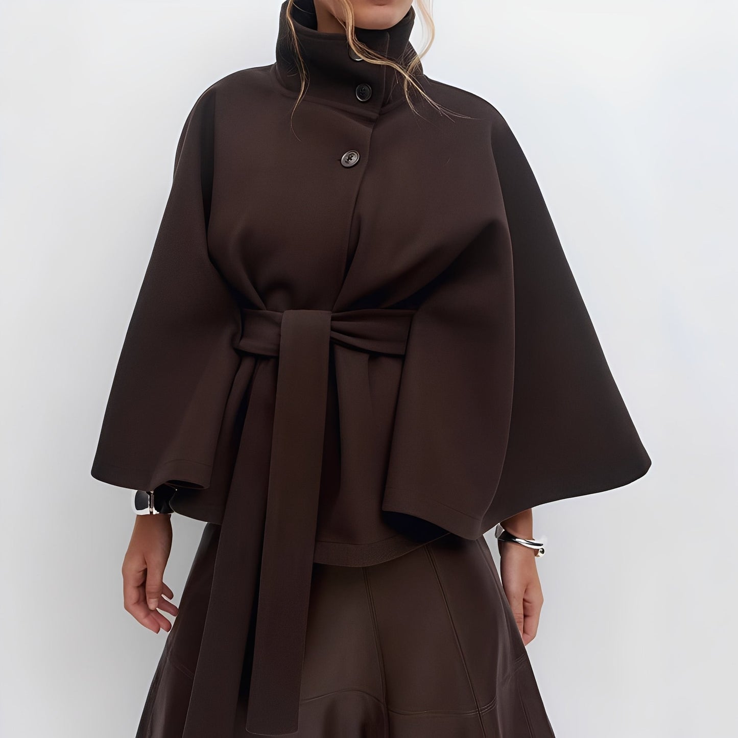 Carine - Veste croisée à col montant pour femme