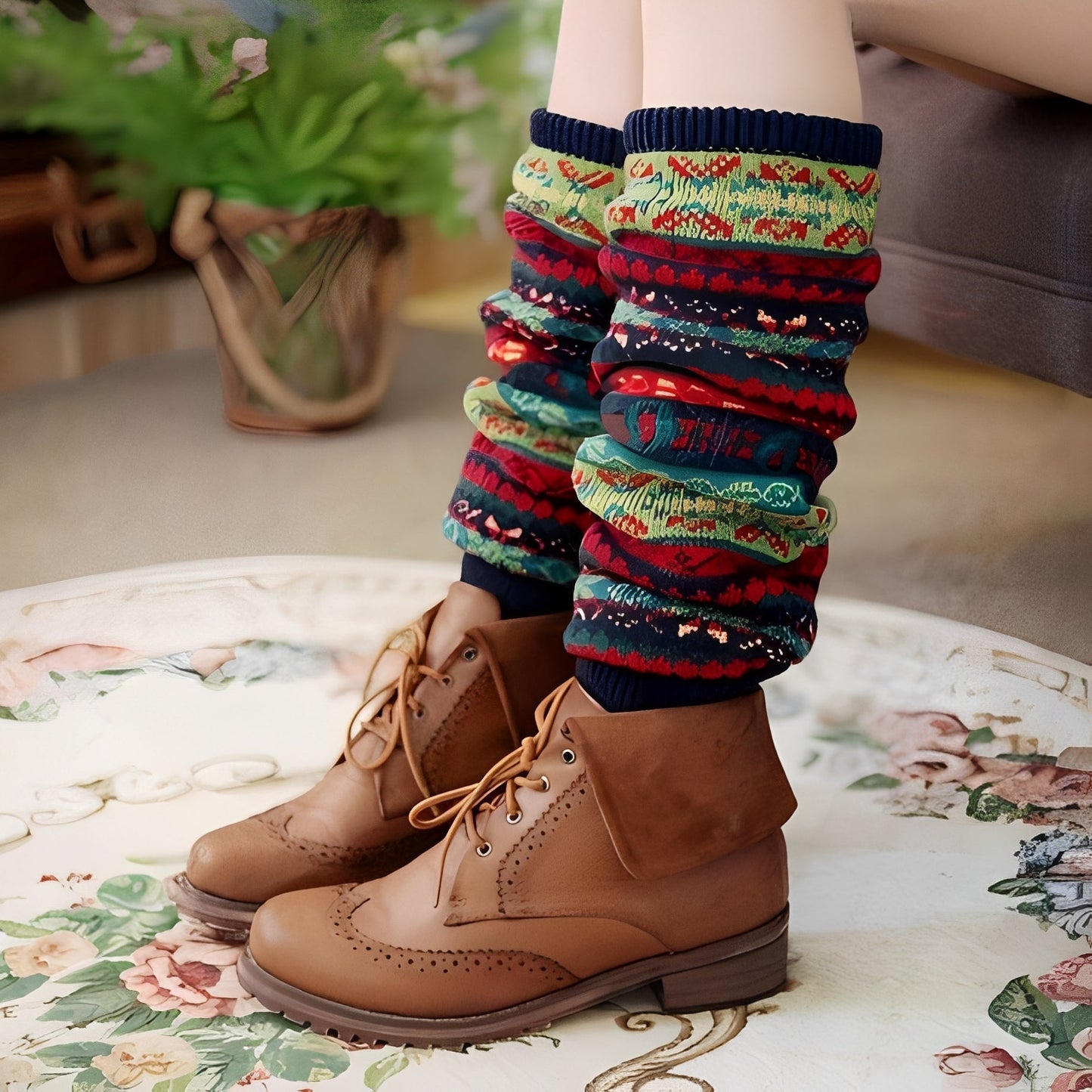 Suzanna - Chaussettes chaudes et stylées pour femme