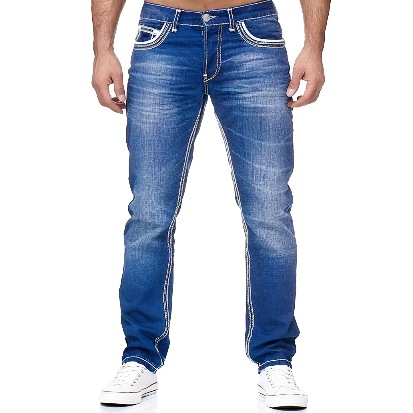 Andy - Jean élégant au look usé pour hommes