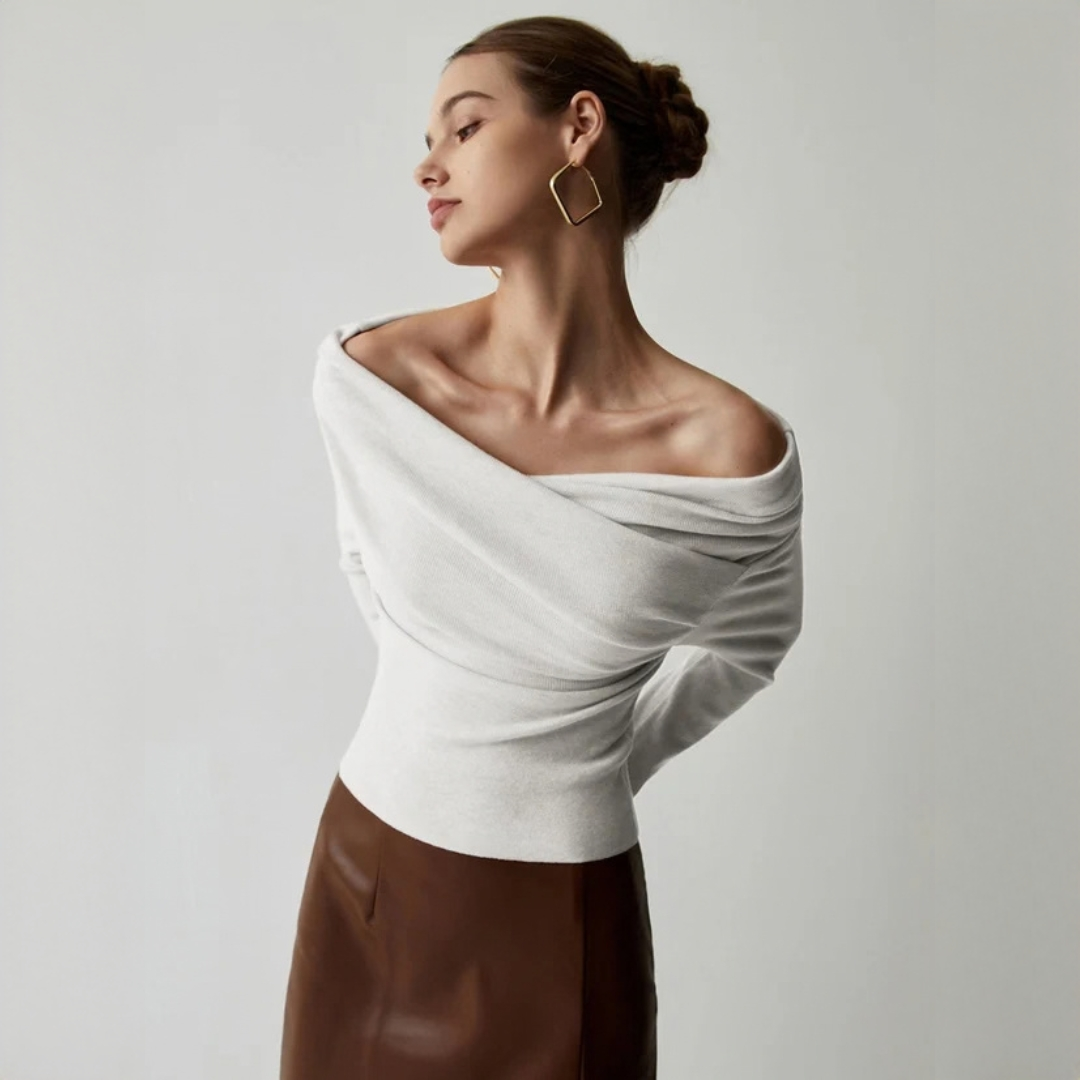 Yasmin - Haut élégant à épaules nues