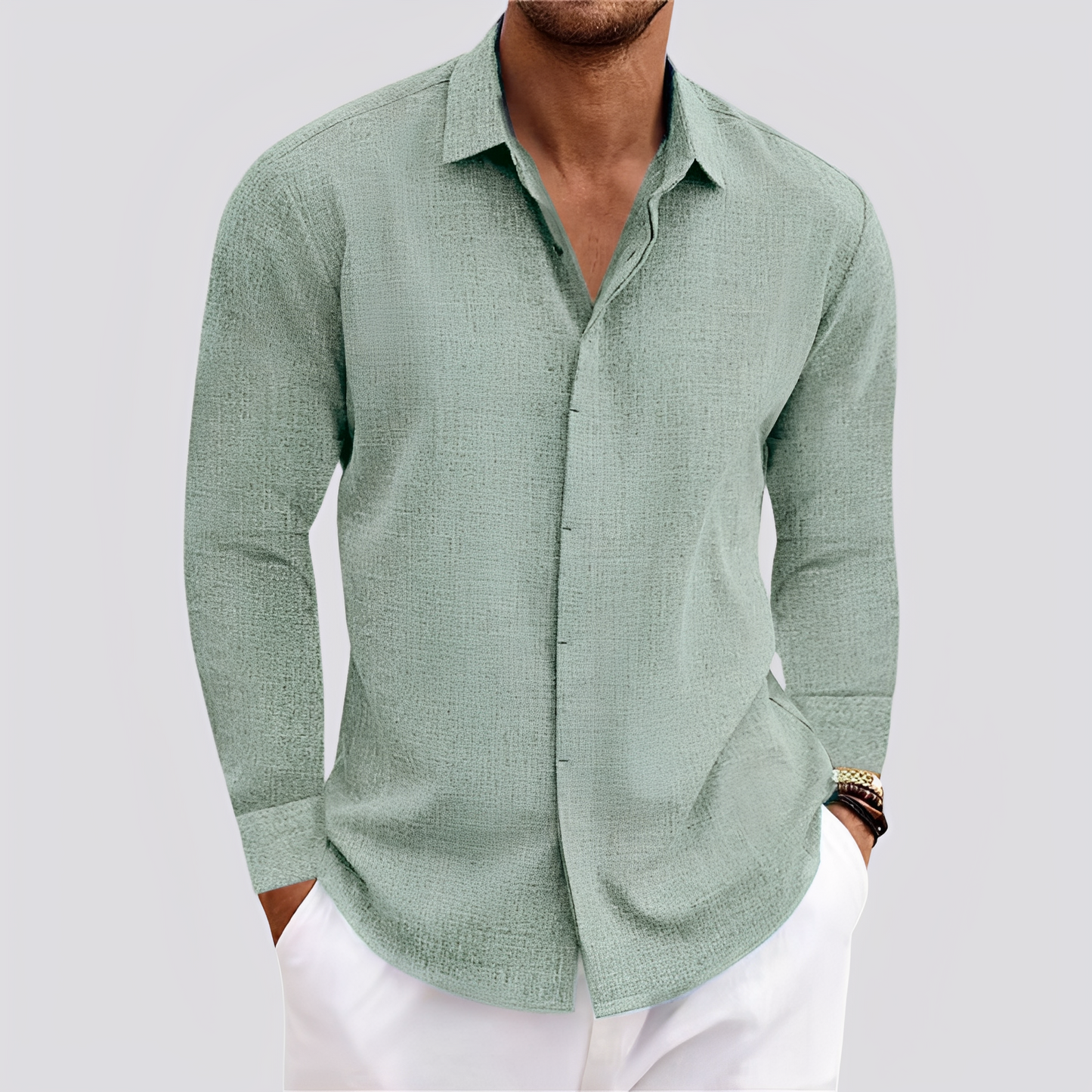 Felix - Chemise manches longues légère pour hommes