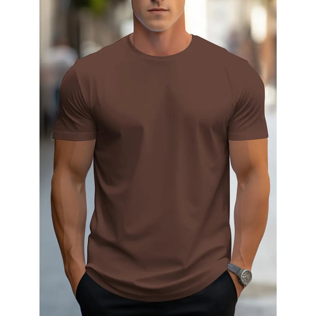 Brian - Classique T-shirt Homme à Manches Courtes