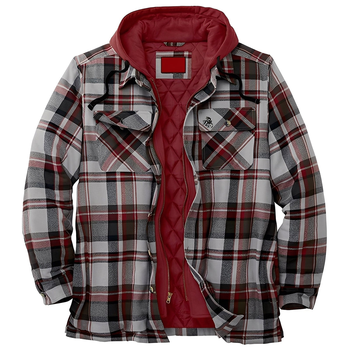 Flynn - Veste classique à carreaux avec capuche