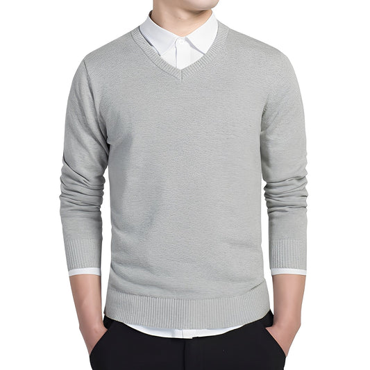 Tom - Pull décontracté pour hommes avec col en V