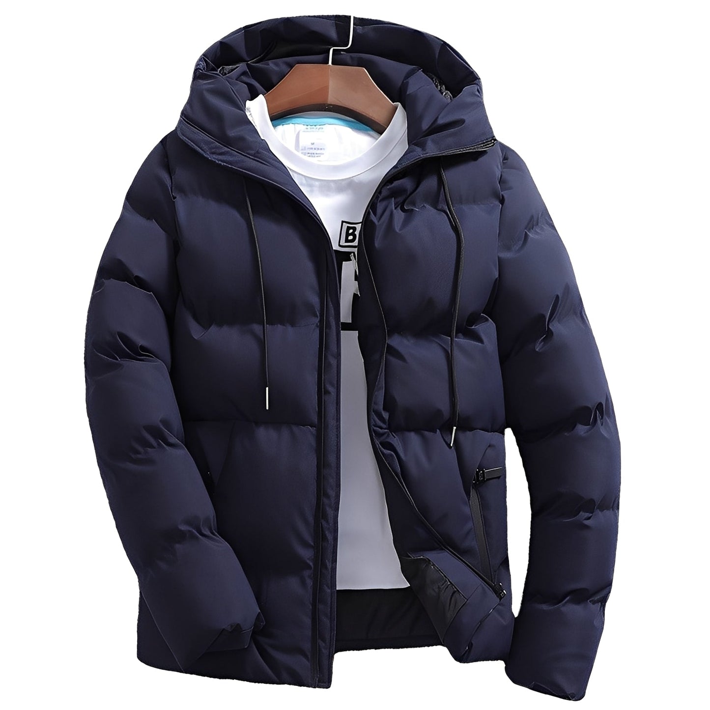 Robert - Veste matelassée élégante avec capuche pour hommes