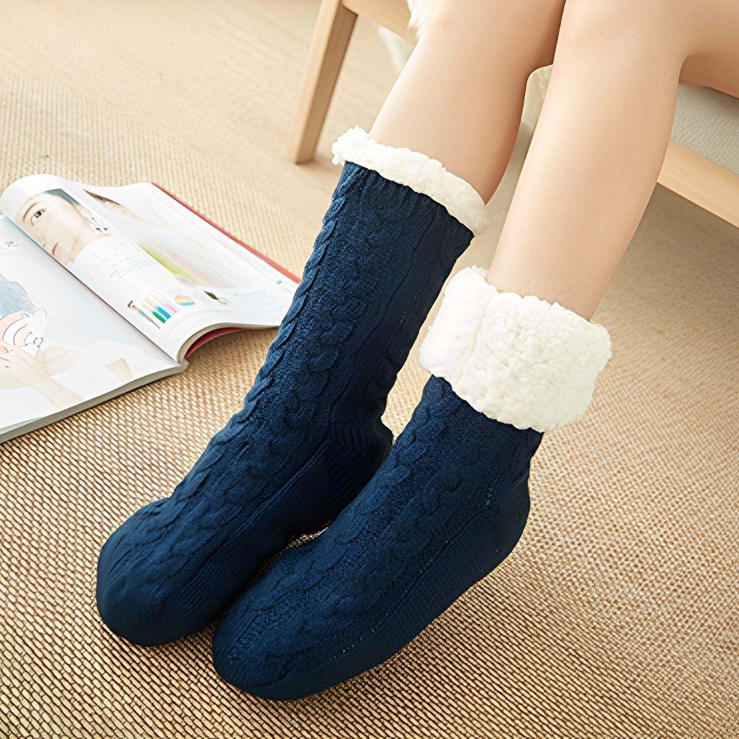 Jessica - Chaussettes douillettes pour femmes et hommes