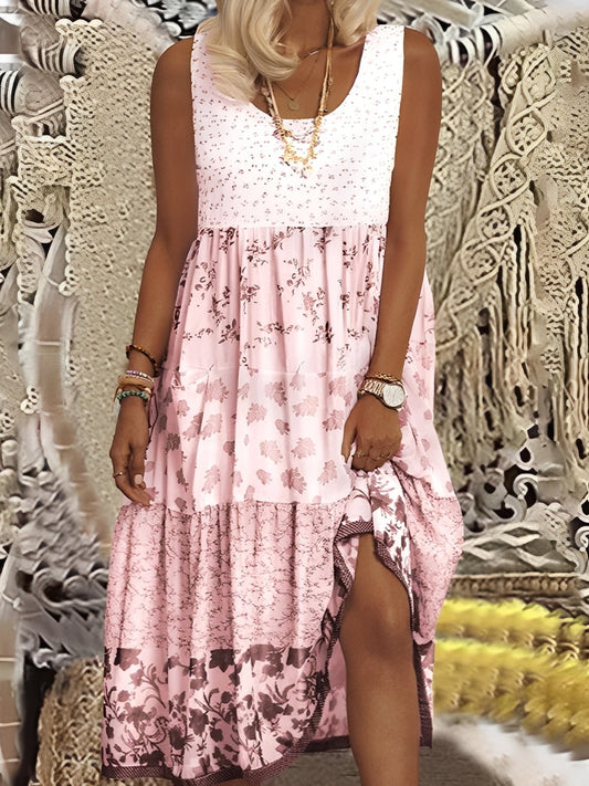 Nancy - Robe Midi Bohème Élégante