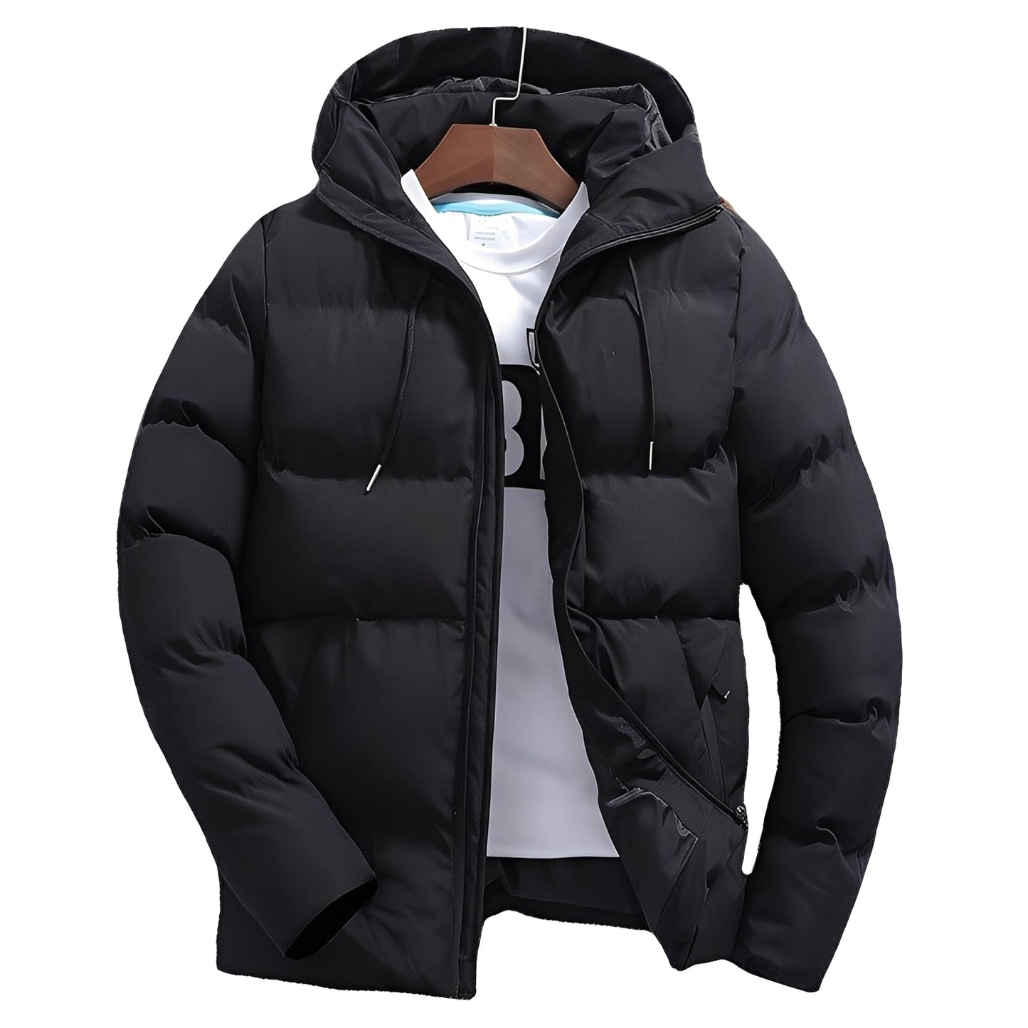 Robert - Veste matelassée élégante avec capuche pour hommes