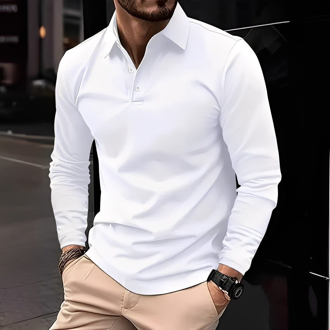 Deacon - Polo à manches longues pour homme