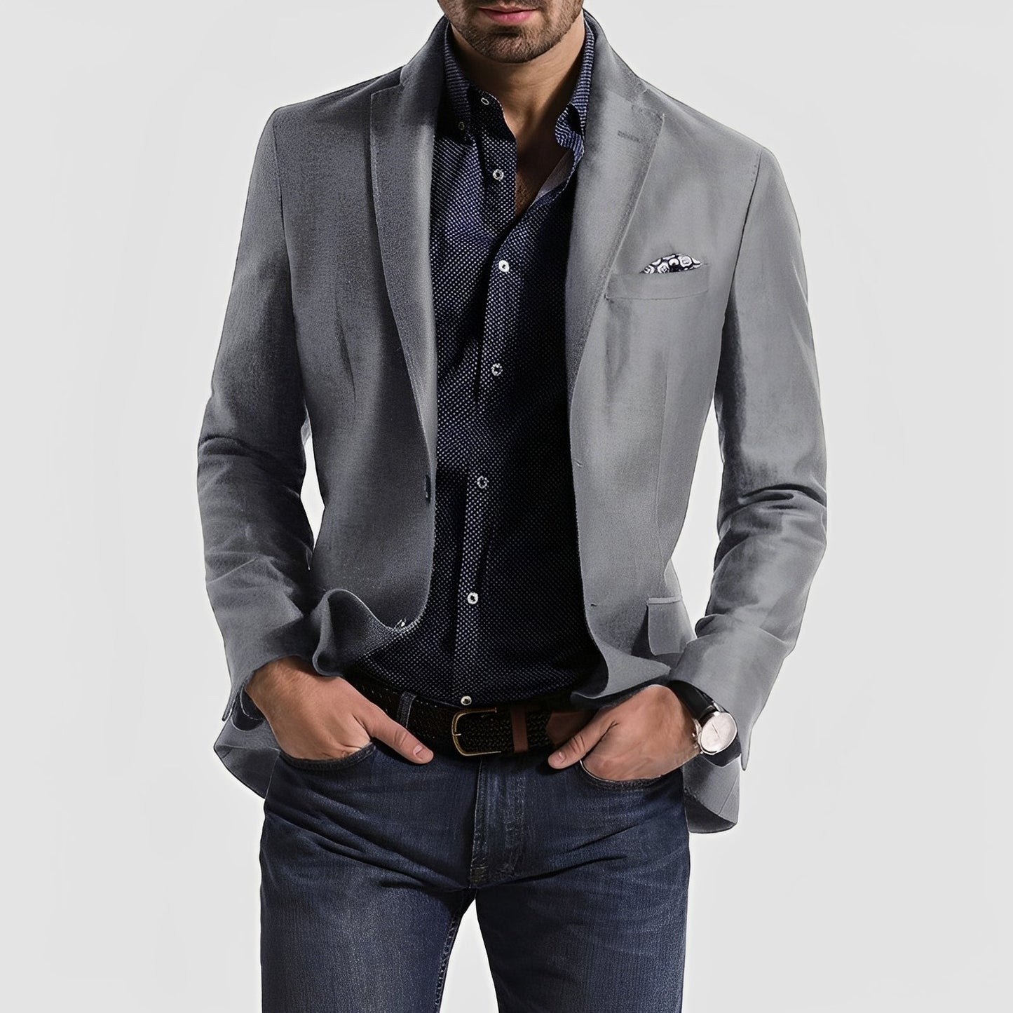 George - Blazer formel pour homme avec fermeture à deux boutons