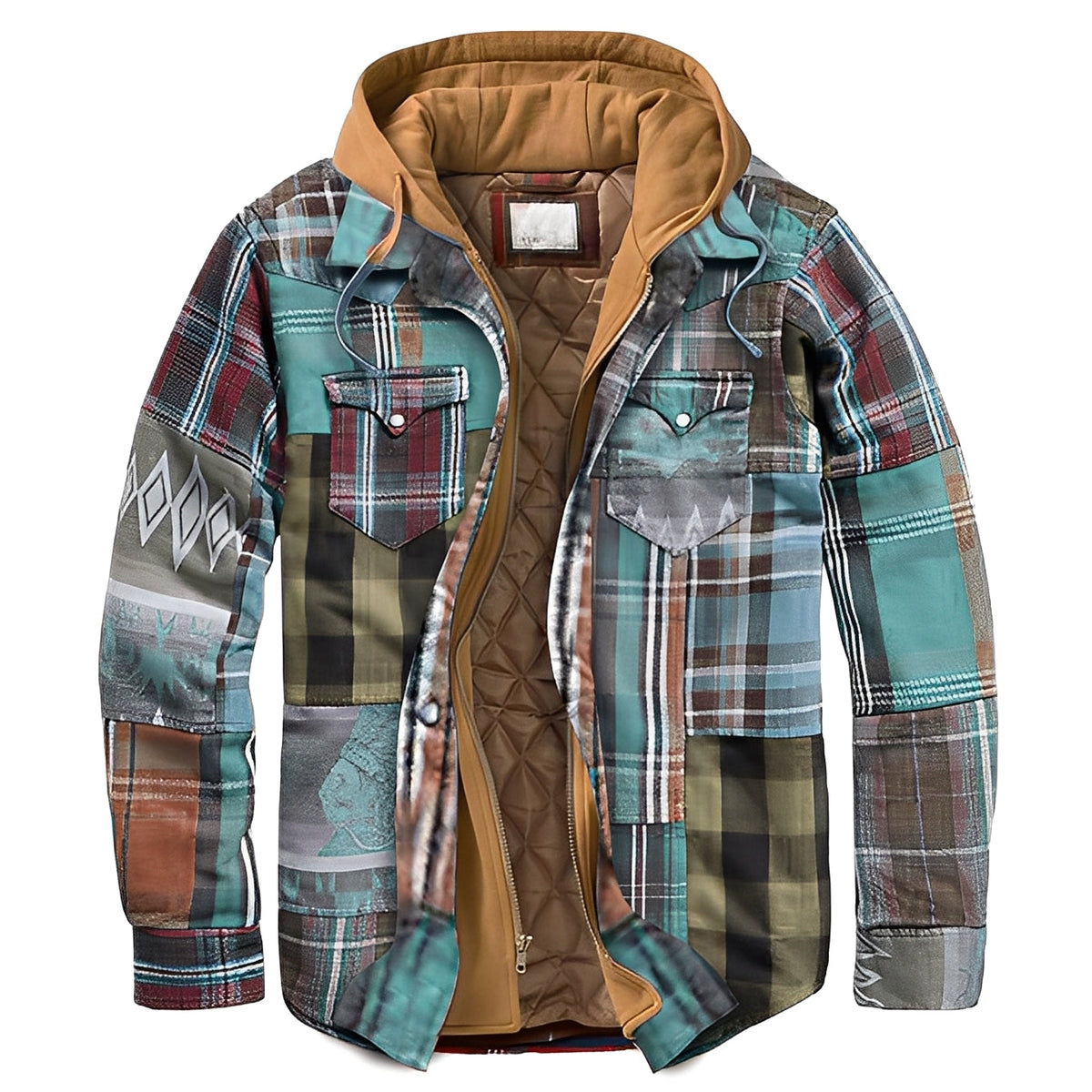 Flynn - Veste classique à carreaux avec capuche