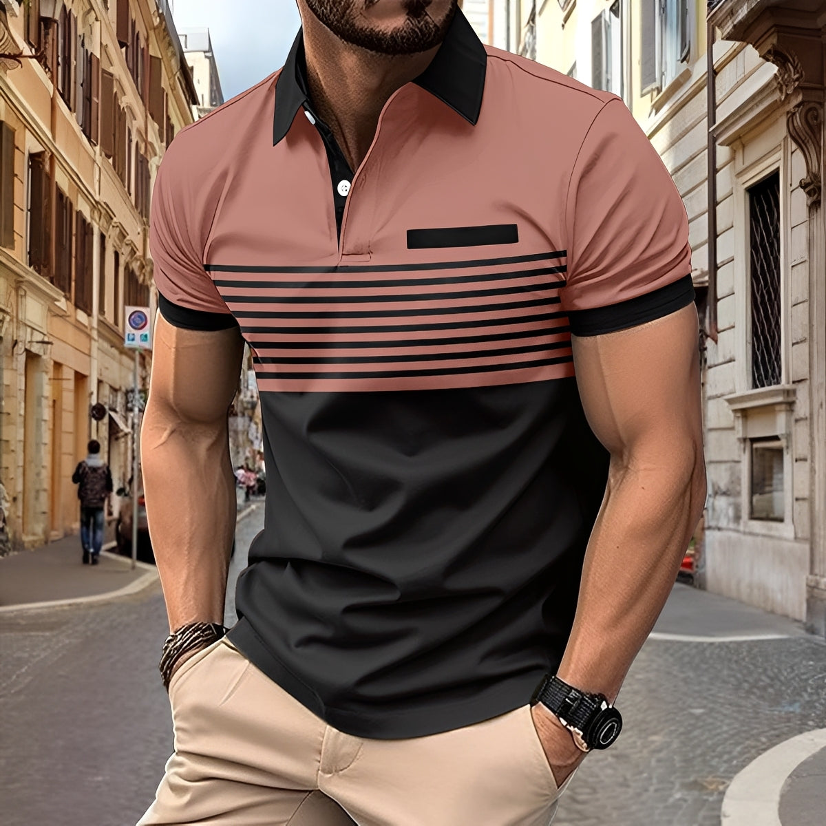 Thomas - Polo élégant à coupe ajustée pour hommes