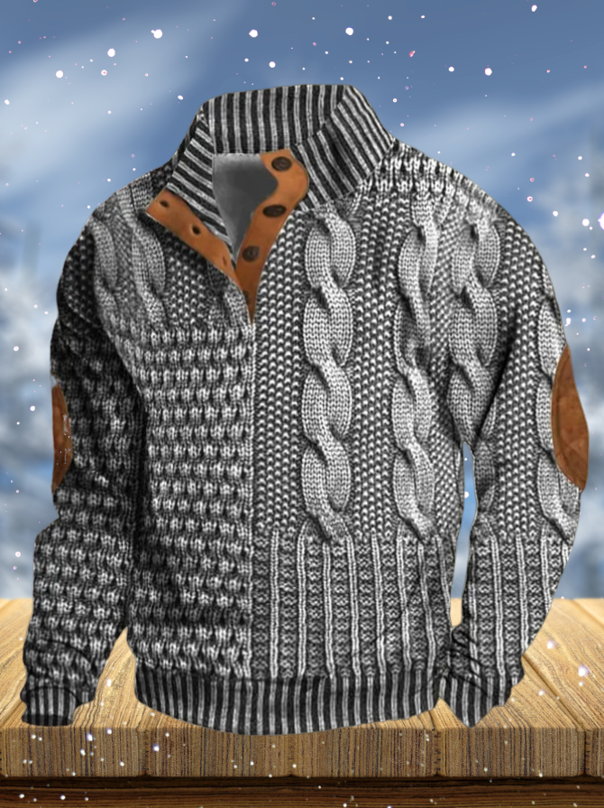 Apolo - T-shirt à manches longues avec imprimé 3D pour homme