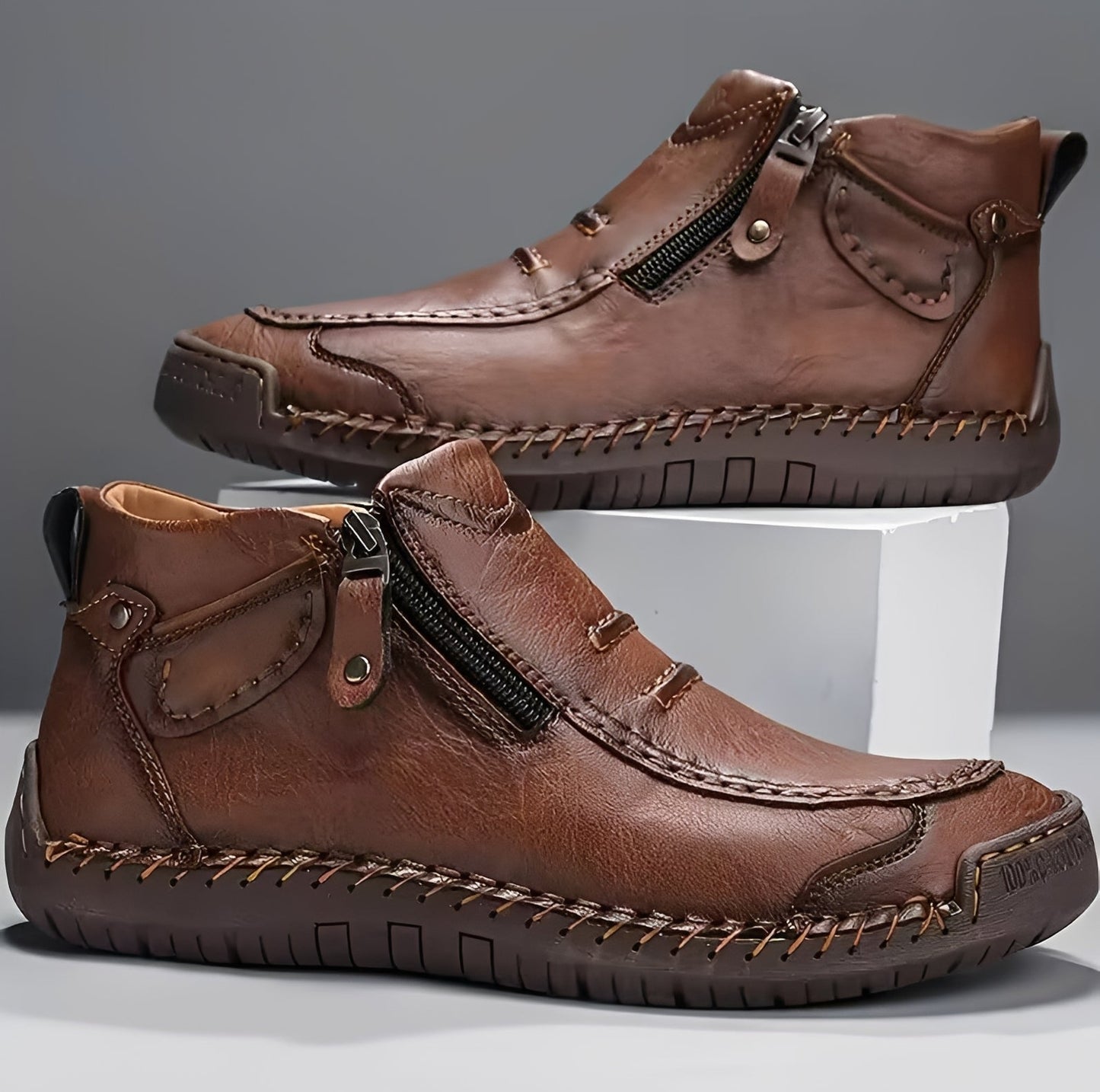 David - Bottes à Fermeture Éclair Élégantes