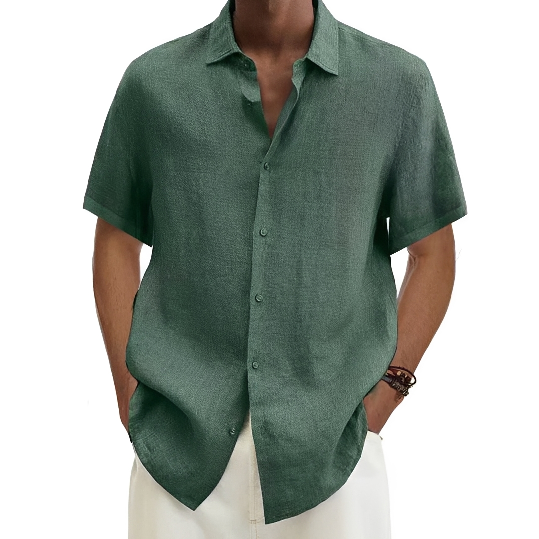 Aamon - Chemise d'été légère et aérée pour homme