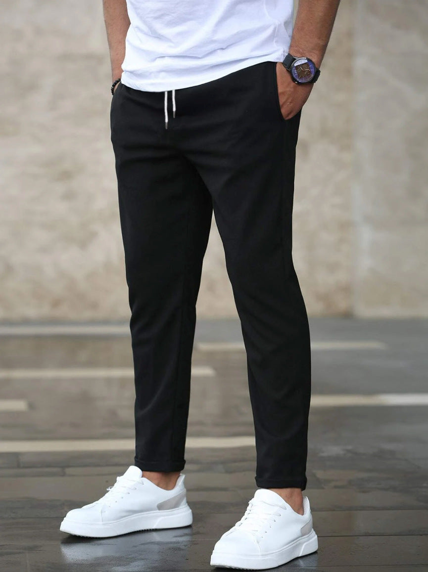 Allan - Pantalon étroit et décontracté pour hommes avec cordon