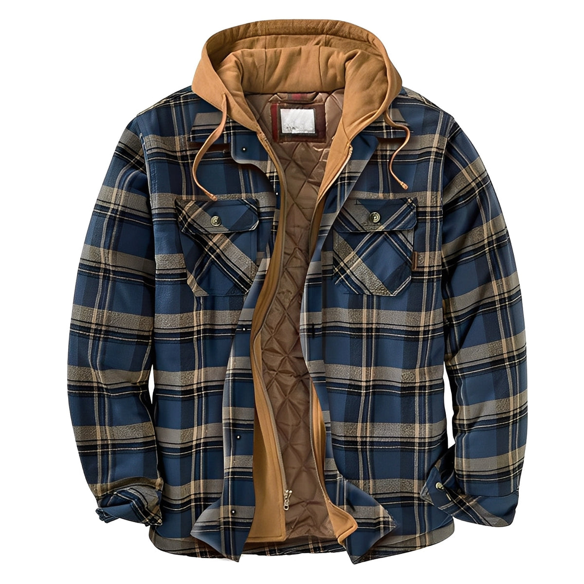 Flynn - Veste classique à carreaux avec capuche