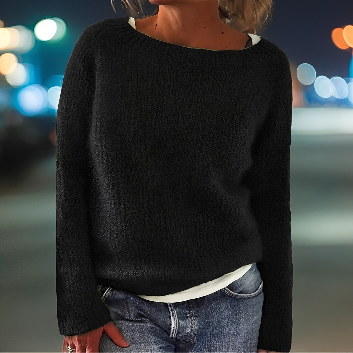 Abeeha - Pull ample pour femmes