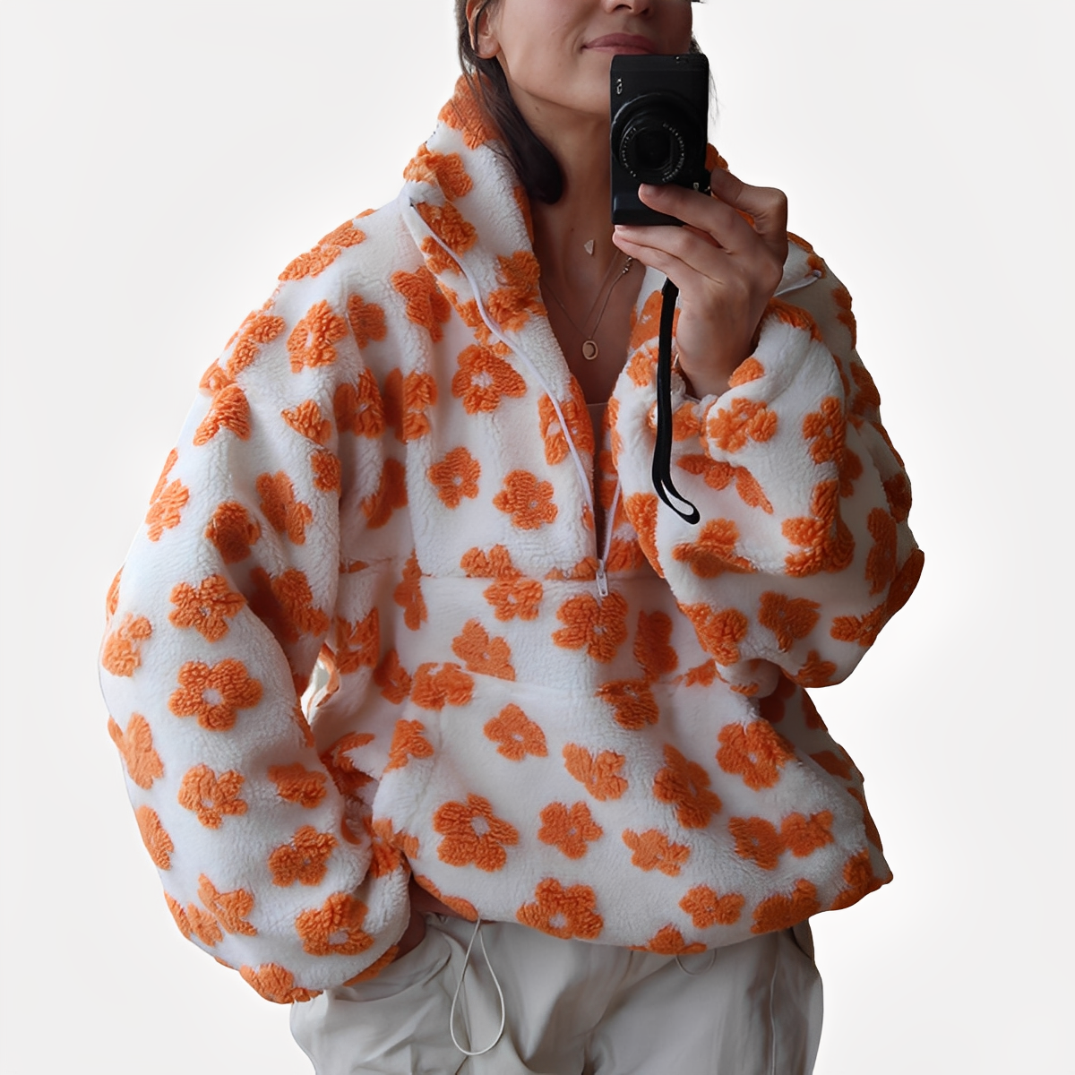 Elizabeth - Pull stylé à motif floral