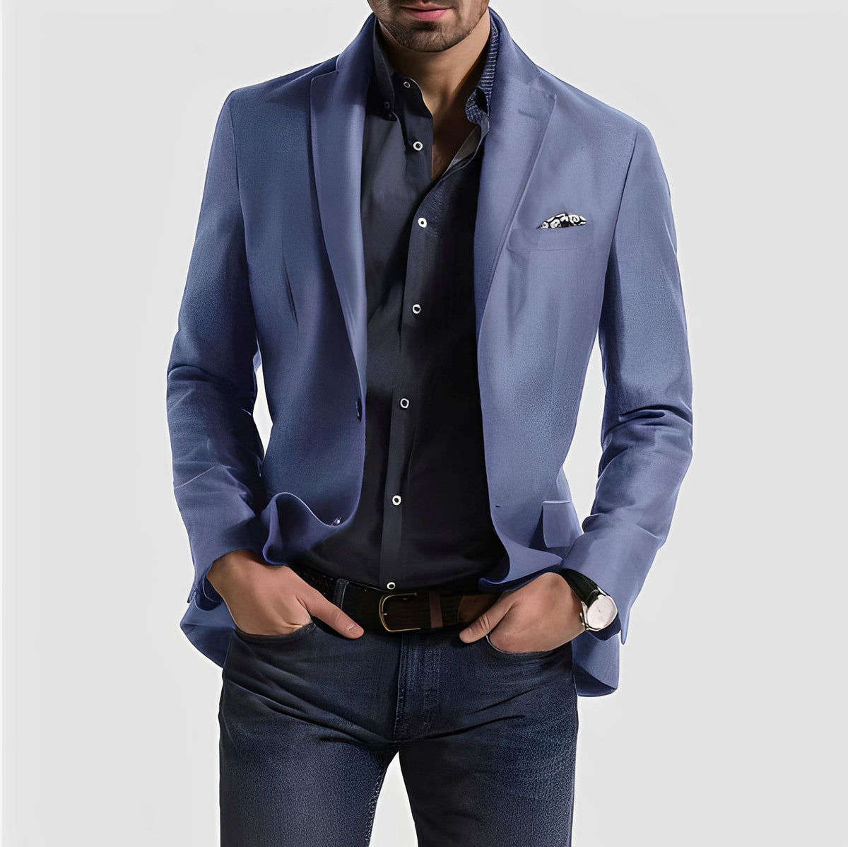 George - Blazer formel pour homme avec fermeture à deux boutons